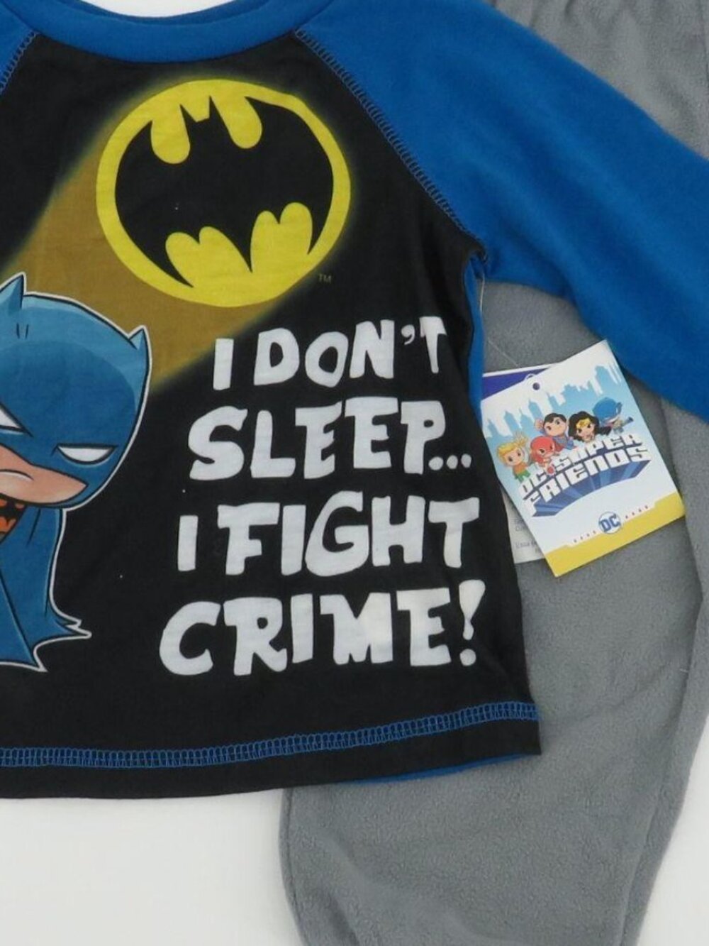 Dc Super Friends Batman Pajama Set 2T NEW